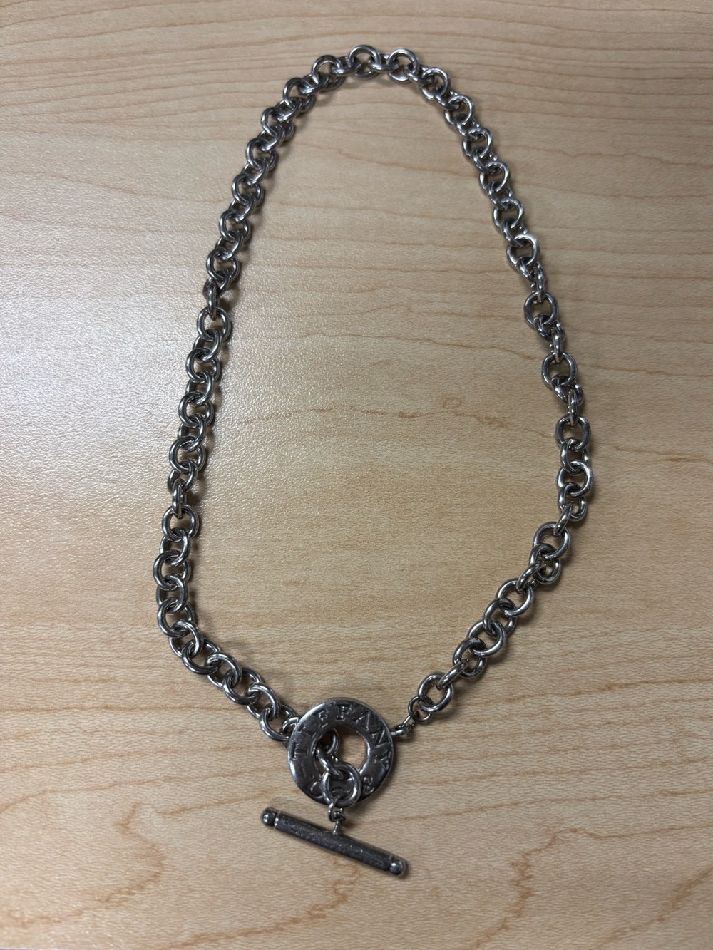 Tiffany & Co. Sterling Silver Toggle Chain Necklace - Women Jewelry